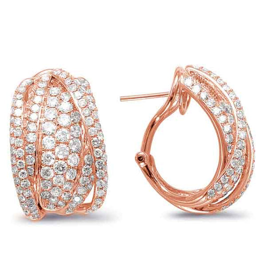 Rose Gold Diamond Earring