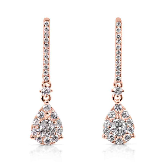 Rose Gold Diamond Earring