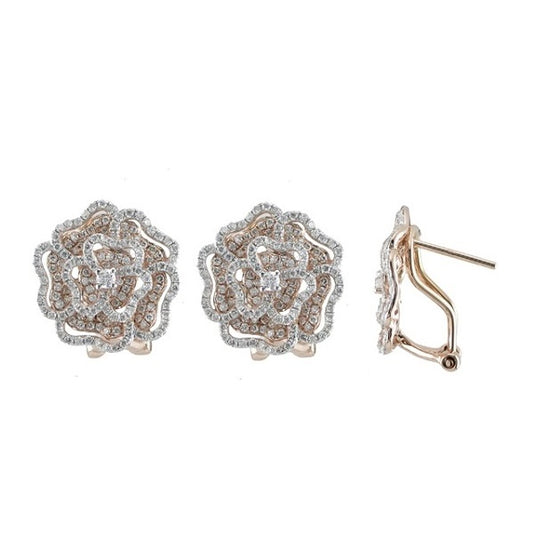 Rose Gold Diamond Earring