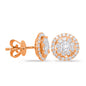 Rose Gold Diamond Earring 0.33cttw