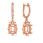 Rose Gold Diamond Earring