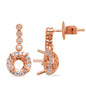 Rose Gold Diamond Earring