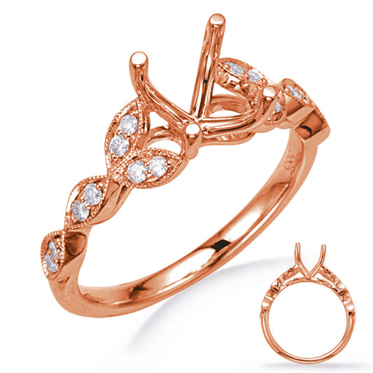 Rose Gold Diamond Engagement Ring