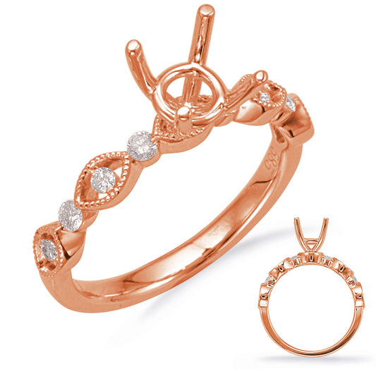 Rose Gold Diamond Engagement Ring