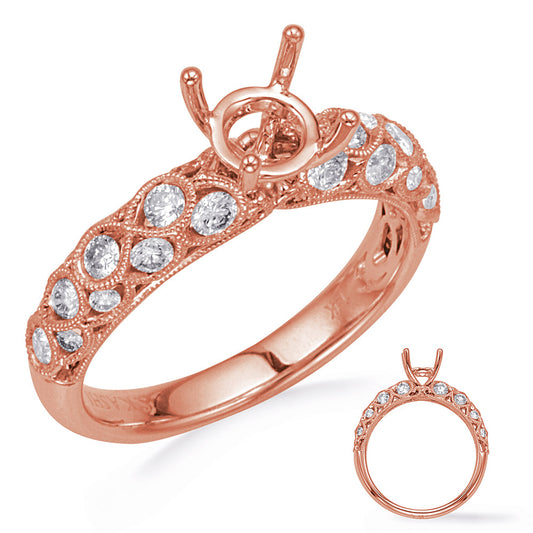 Rose Gold Diamond Engagement Ring