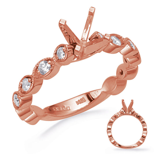 Rose Gold Diamond Engagement Ring
