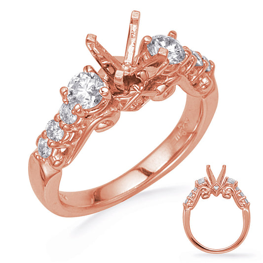 Rose Gold Diamond Engagement Ring