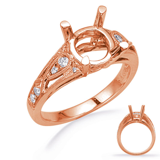 Rose Gold Diamond Engagement Ring