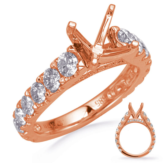 Rose Gold Diamond Engagement Ring