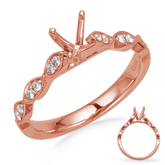 Rose Gold Diamond Engagement Ring