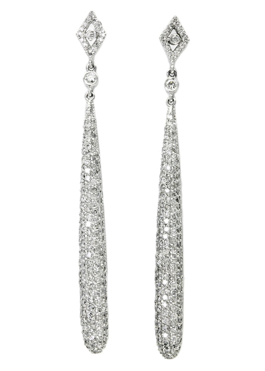 Effy 14K White Gold Diamond Earrings