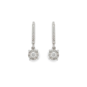 Effy 14K White Gold Diamond Earrings