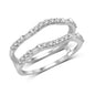 14K White Gold 1/2 Ct.Tw. Diamond Fashion Guard
