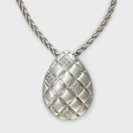 Effy 925 Sterling Silver Diamond Pendant