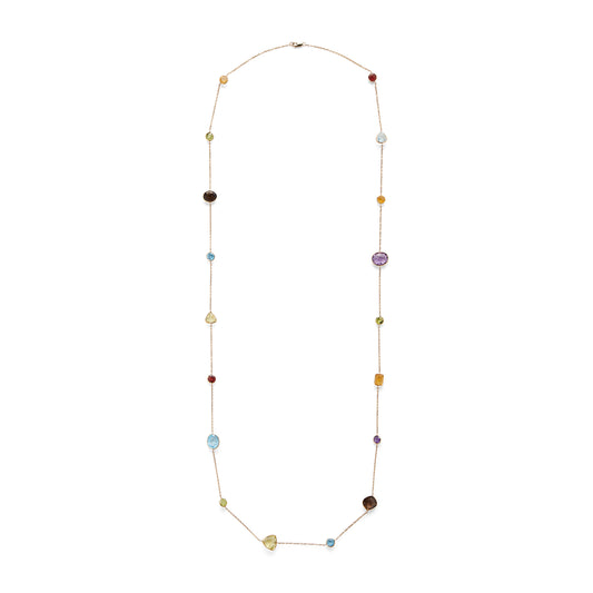 Effy 14K Yellow Gold Amethyst, Blue Topaz, Citrine, Lemon Quartz, Smoky Quartz, Garnet, Peridot Necklace