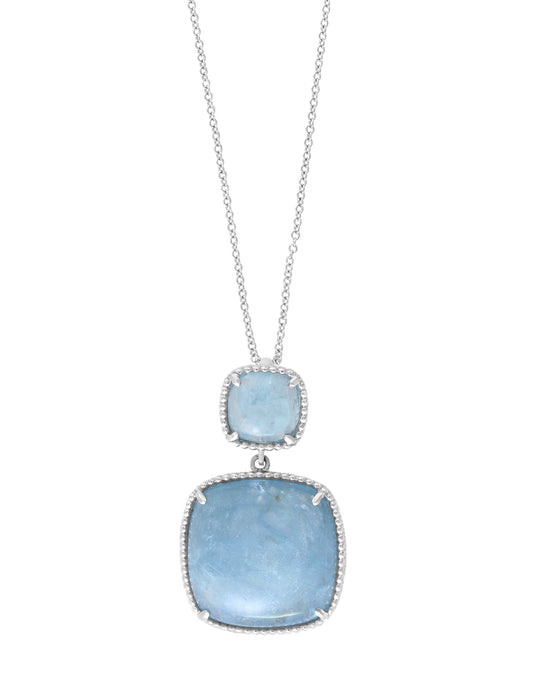 Effy 925 Sterling Silver Milky Aquamaine Pendant