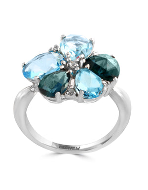 Effy 14K White Gold Diamond,Swiss Blue-Side