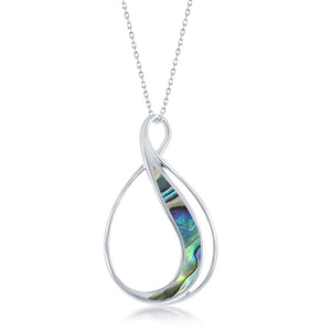 Sterling Silver Abalone Pearshaped Pendant