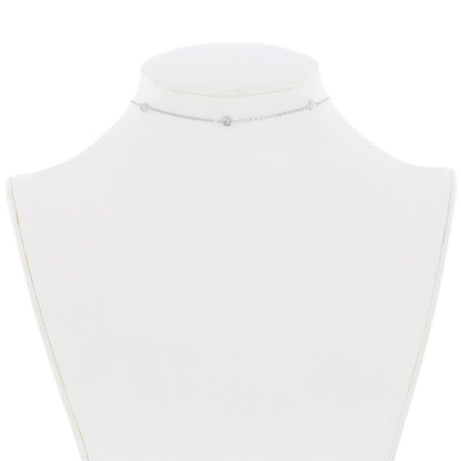 Sterling Silver Small CZ By The Yard Choker