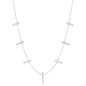 Sterling Silver Verticle Bars Necklace