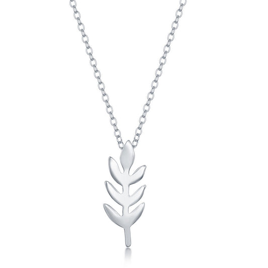 Sterling Silver Leaf Necklace