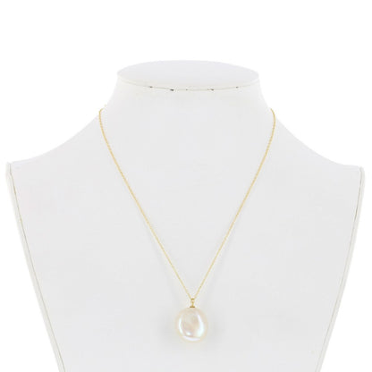 Sterling Silver GP Large Freshwater Baroque Pearl Necklace