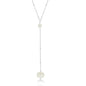 Sterling Silver Beads by the Yard Freshwater Pearl Lariat Necklace