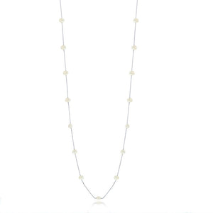 Sterling Silver Freshwater Pearls by the Yard Necklace