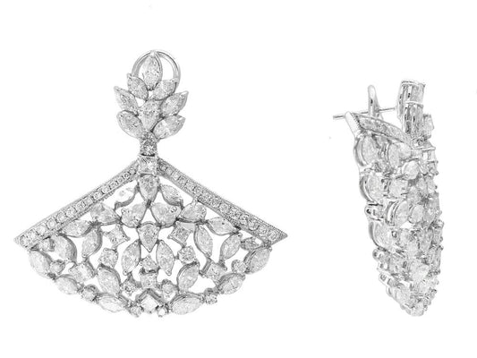 EFFY 18K WHITE GOLD  EARRINGS