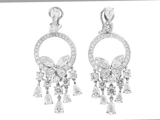 EFFY 18K WHITE GOLD  EARRINGS