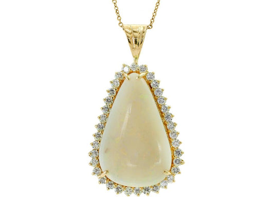 EFFY 14K YELLOW GOLD ,OPAL PENDANT