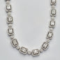 14KW 18.85CTW BAGUETTE DIAMOND EMERALD CLUSTER