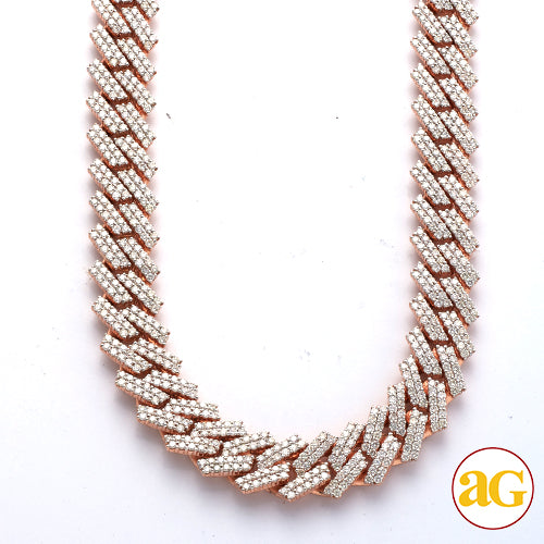10KR 32.09CTW DIAMOND SQUARE LINK MIAMI CUBAN