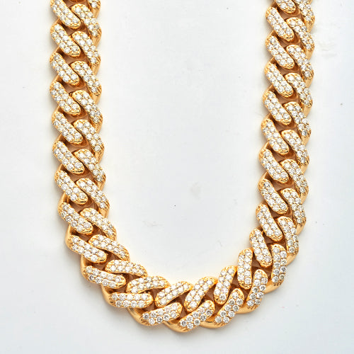 10KY 20.43CTW DIAMOND MIAMI CUBAN CHAIN