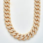 10KY 17.00CTW DIAMOND MIAMI CUBAN CHAIN