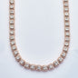 10KR+W 14.00CTW BAGUETTE DIAMOND SQUARE CLUSTER