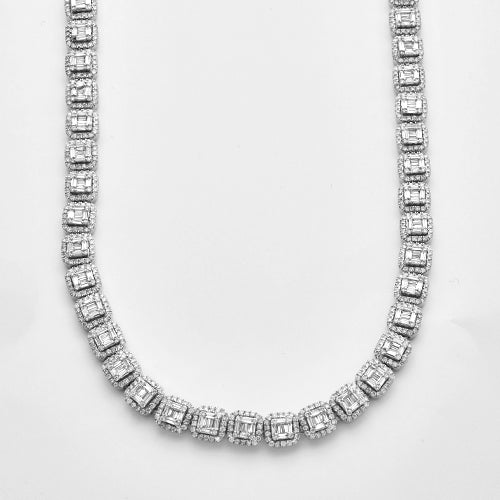 10KW 16.75CTW  BAGUETTE DIAMOND SQUARE CLUSTER