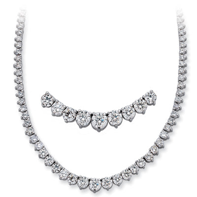 White Gold Three Prong Neck