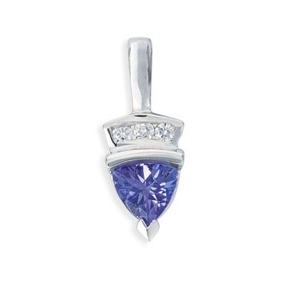 Tanzanite./diamond Pendant