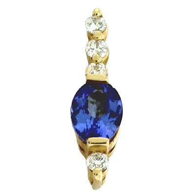 Tanzanite & Diamond Pendant