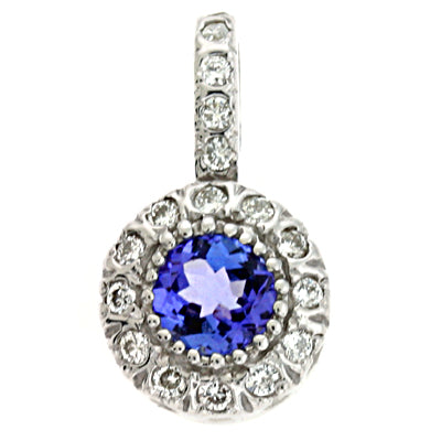 Tanzanite./diamond Pendant