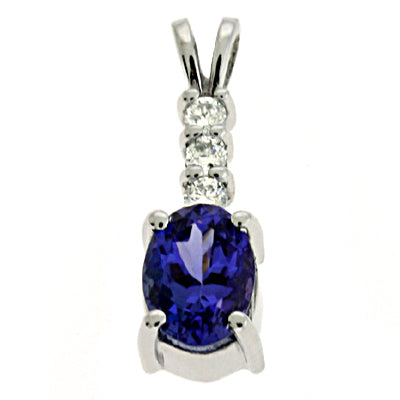Tanzanite & Diamond Pendant