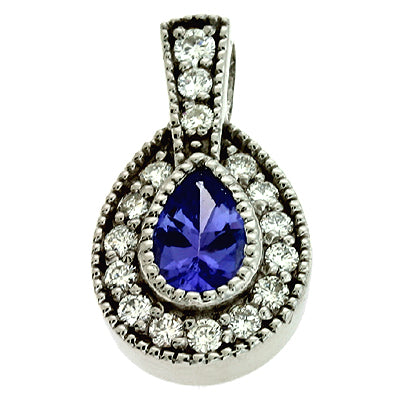 Tanzanite & Diamond Pendant