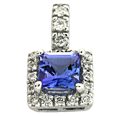Tanzanite & Diamond Pendant
