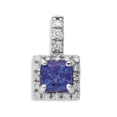 Tanzanite & Diamond Pendant