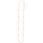 14K Gold 3mm Endless Adjustable .24ct Diamond Cable Chain