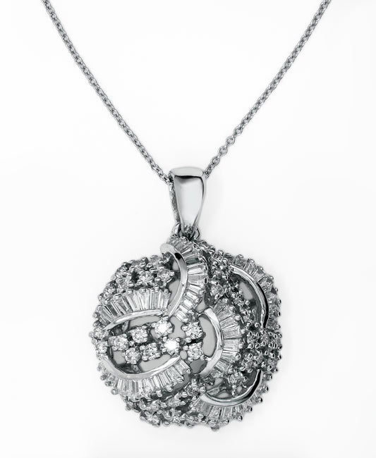 Effy 14K White Gold Diamond Pendant