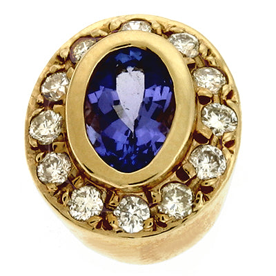 Tanzanite./diamond Pendant