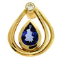 Tanzanite./ Diamond Pendant
