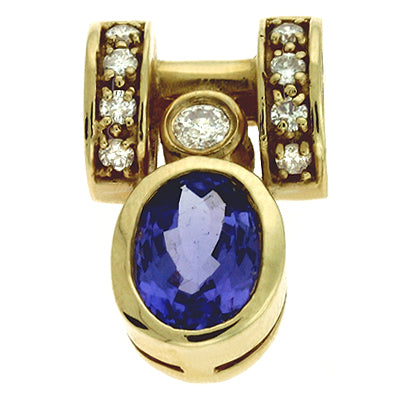 Tanzanite./diamond Pendant